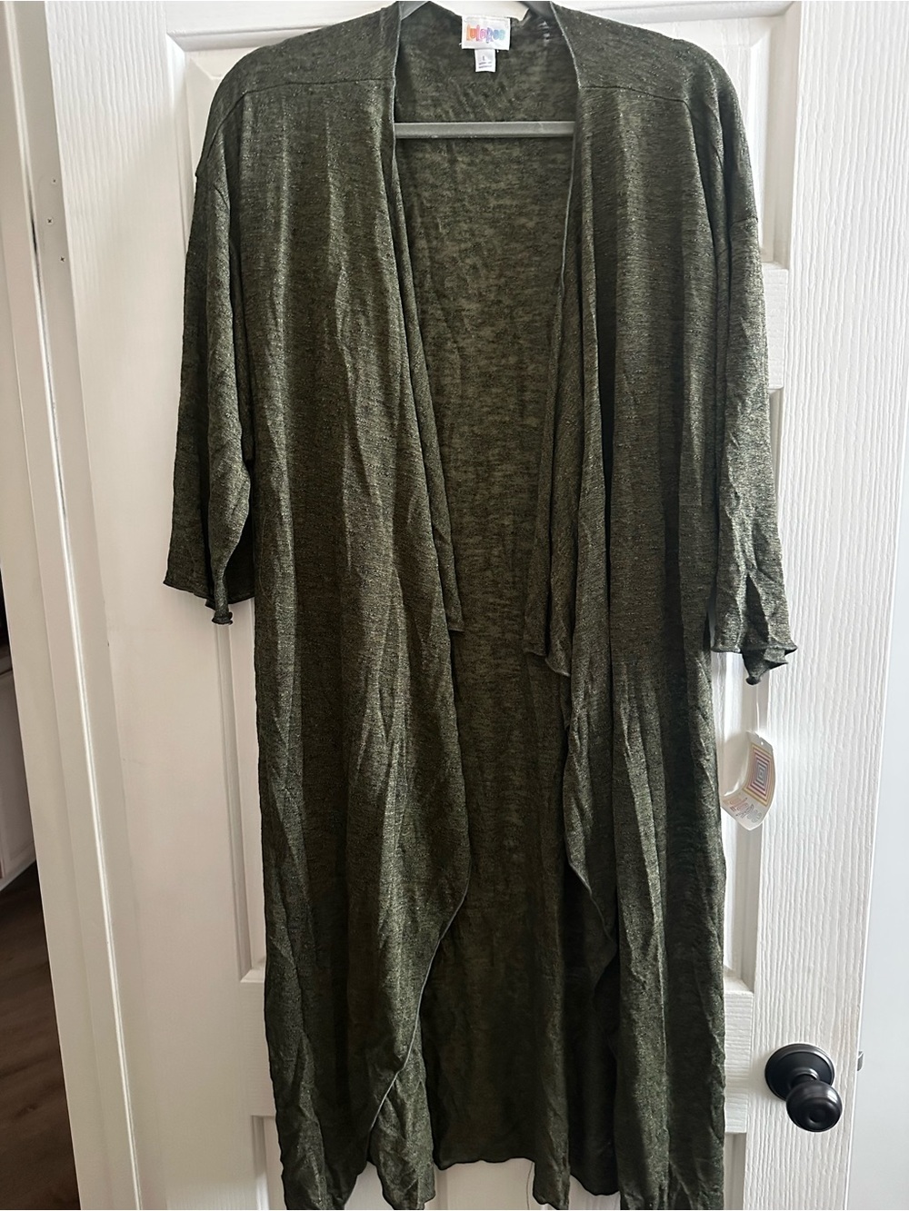 NWT LuLaRoe Shirley Kimono Cardigan - Olive Green - Size L
